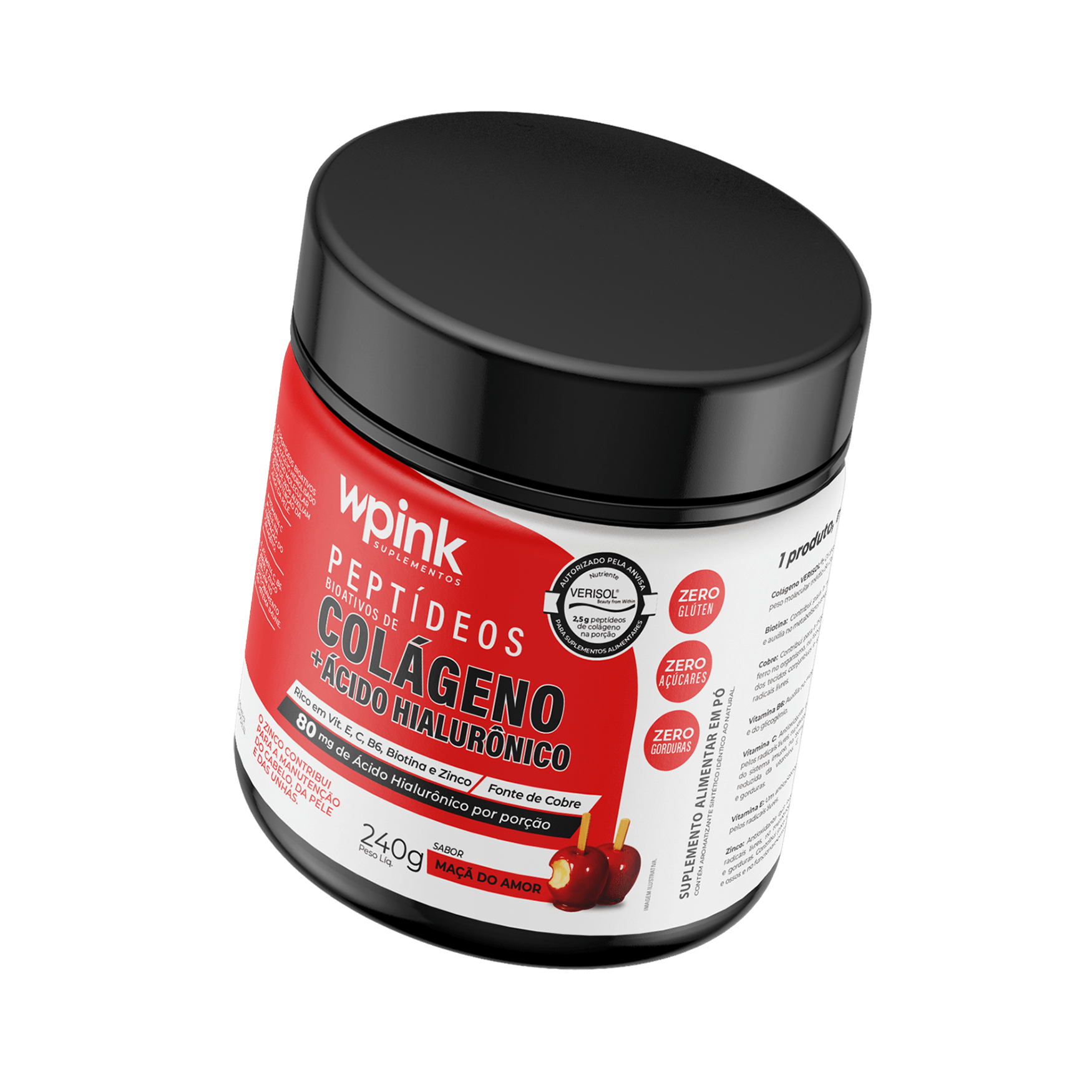 colágeno de maçã do amor - 240g - the supply - wp - foto 4
