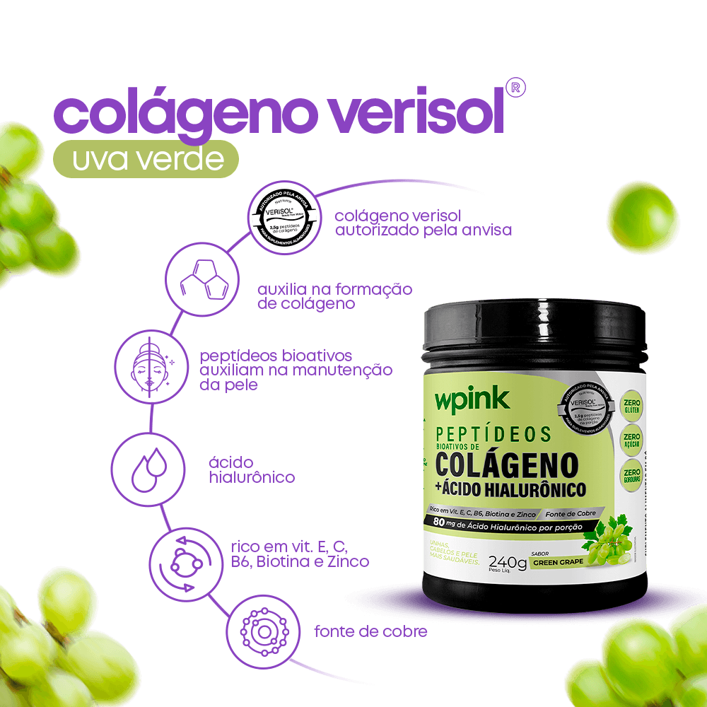 colágeno de uva verde - 240g - the supply - wp - foto 2