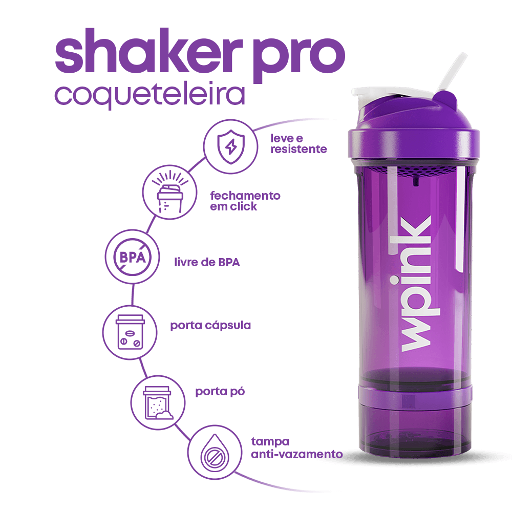 shaker pro coqueteleira 700ml - wp - foto 2